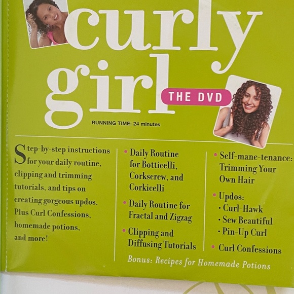 Curly Girl: The Handbook + Sealed DVD 📀 Color Photos by Lorraine Massey New - Picture 3 of 12